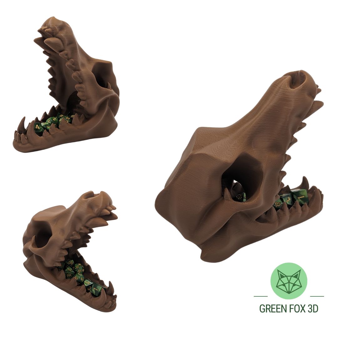 GF1028 - Wolf Skull Dice Tower