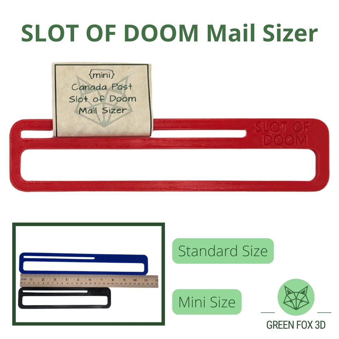 Canada Post Slot of Doom Mail Sizer {oversized lettermail sizer}