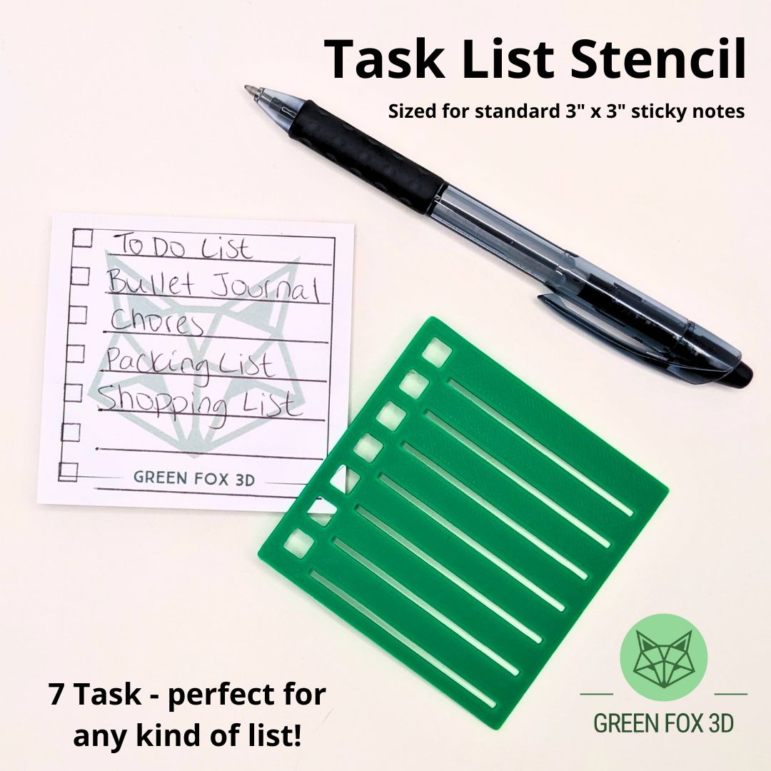 Bullet Journal To Do List Stencils