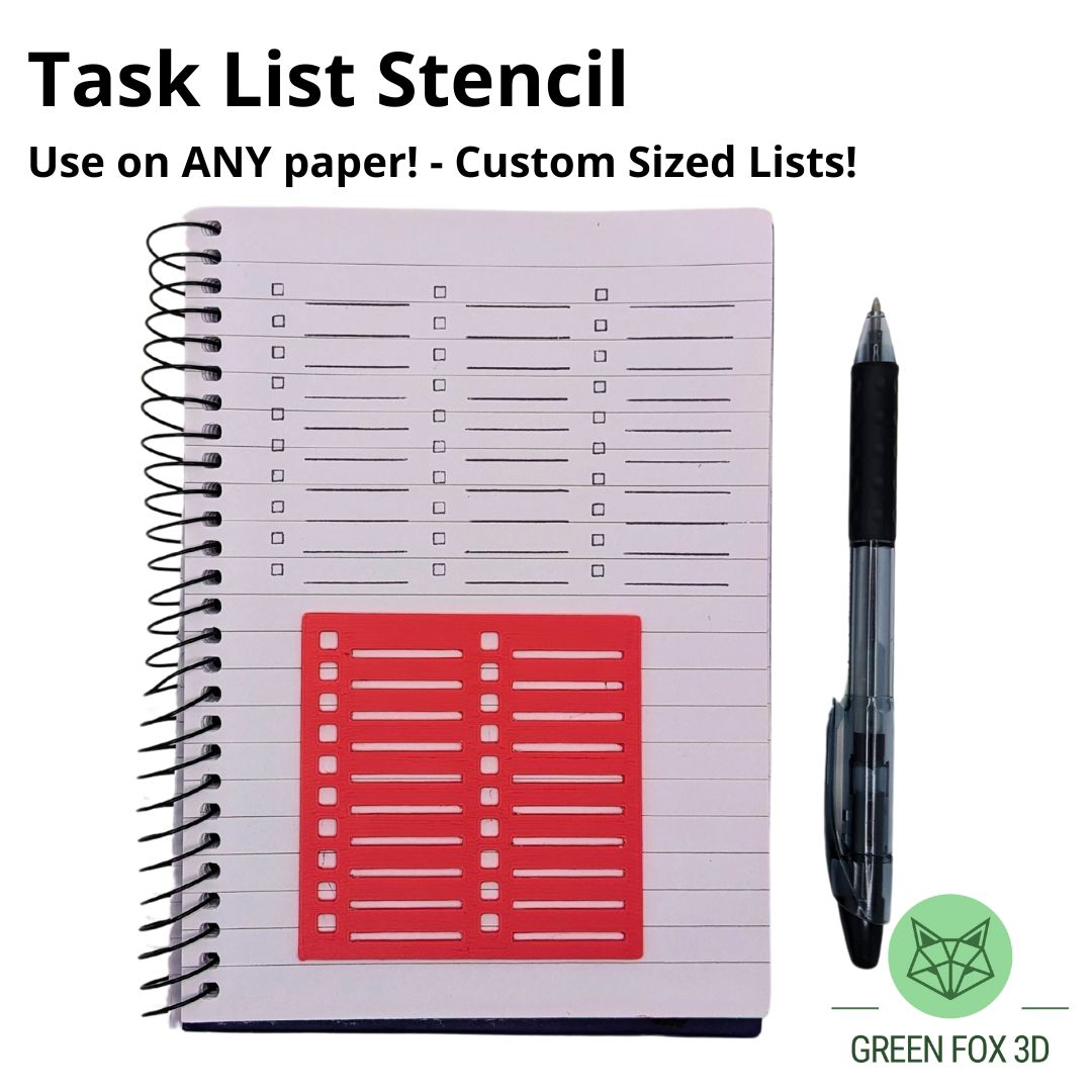 Bullet Journal To Do List Stencils