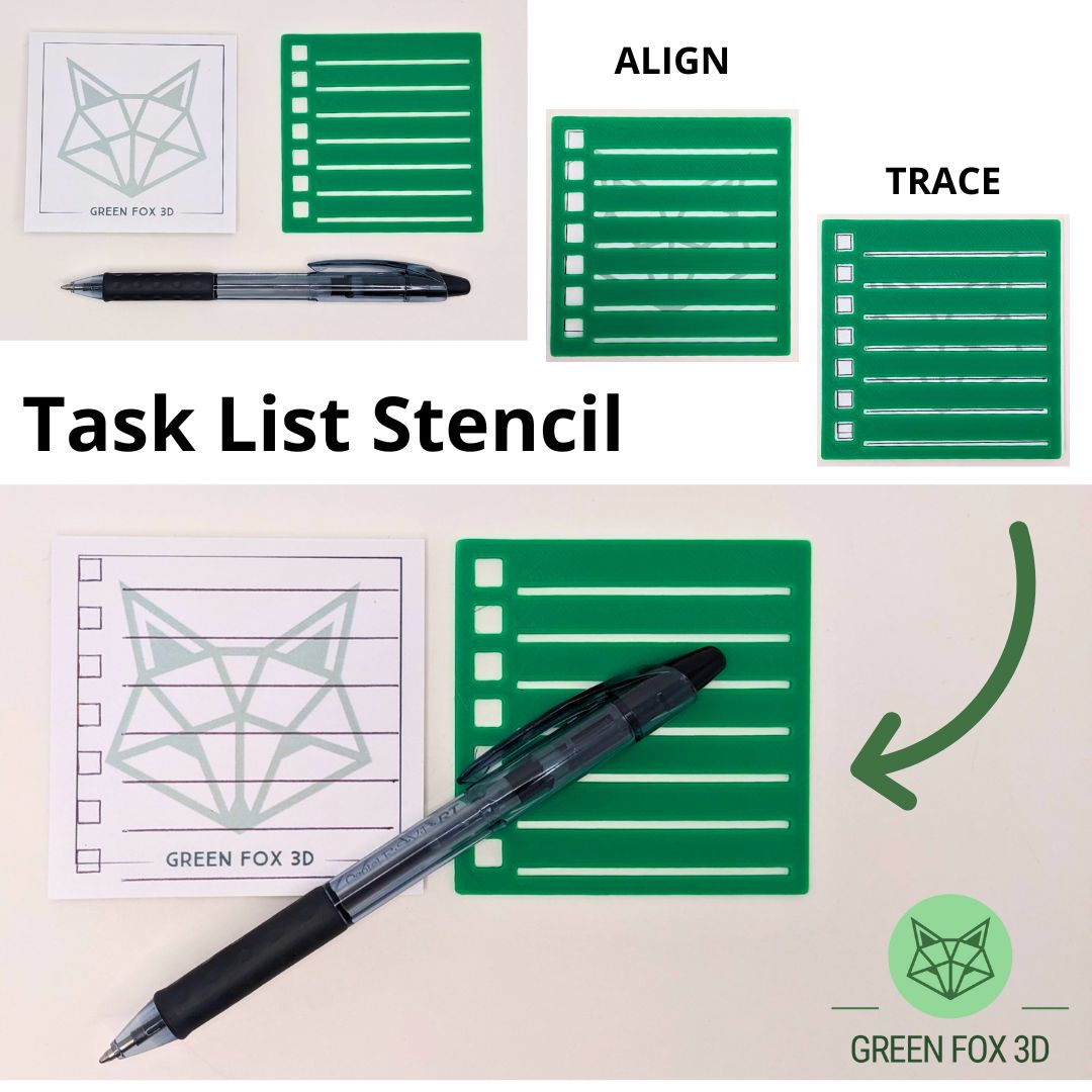 Bullet Journal To Do List Stencils