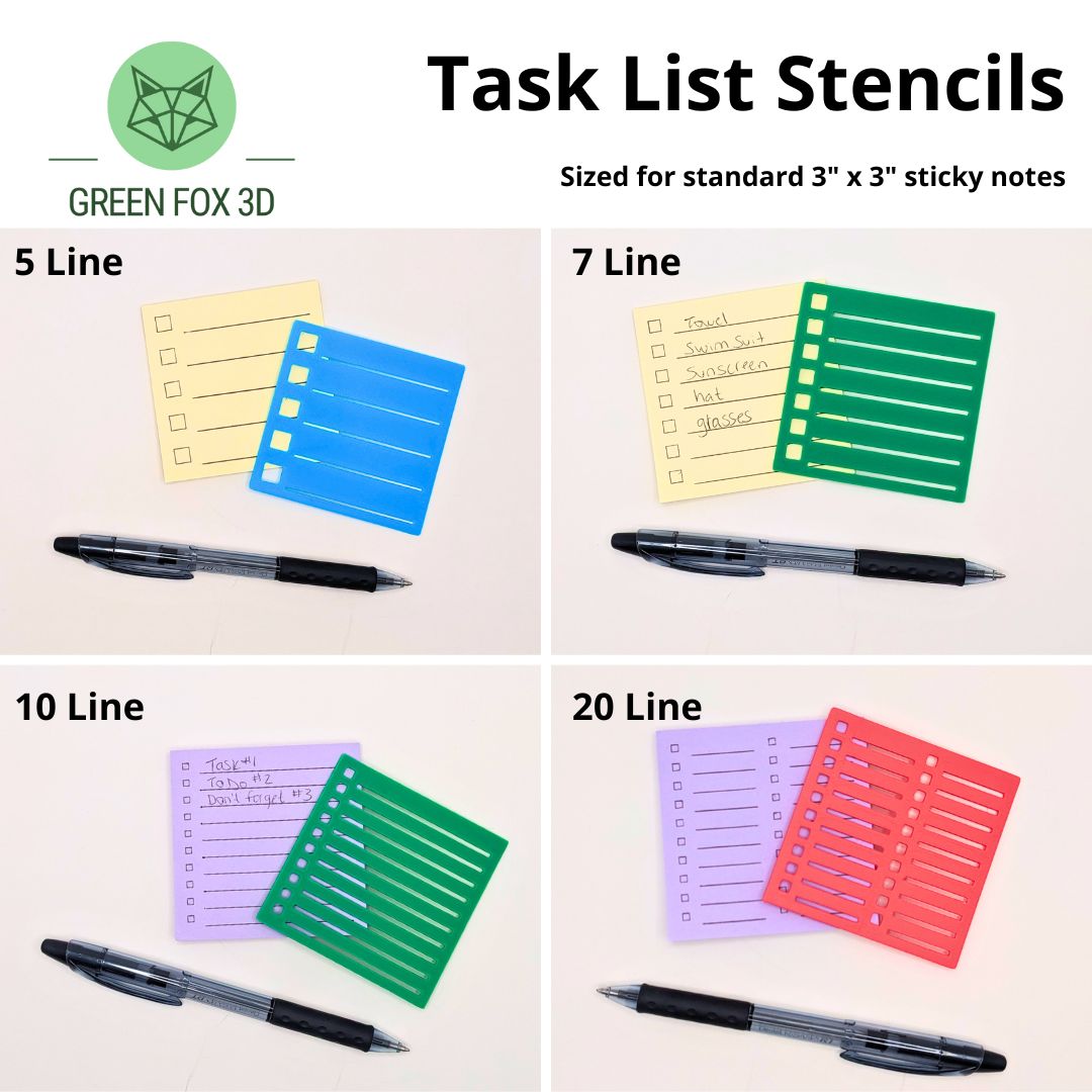 Bullet Journal To Do List Stencils