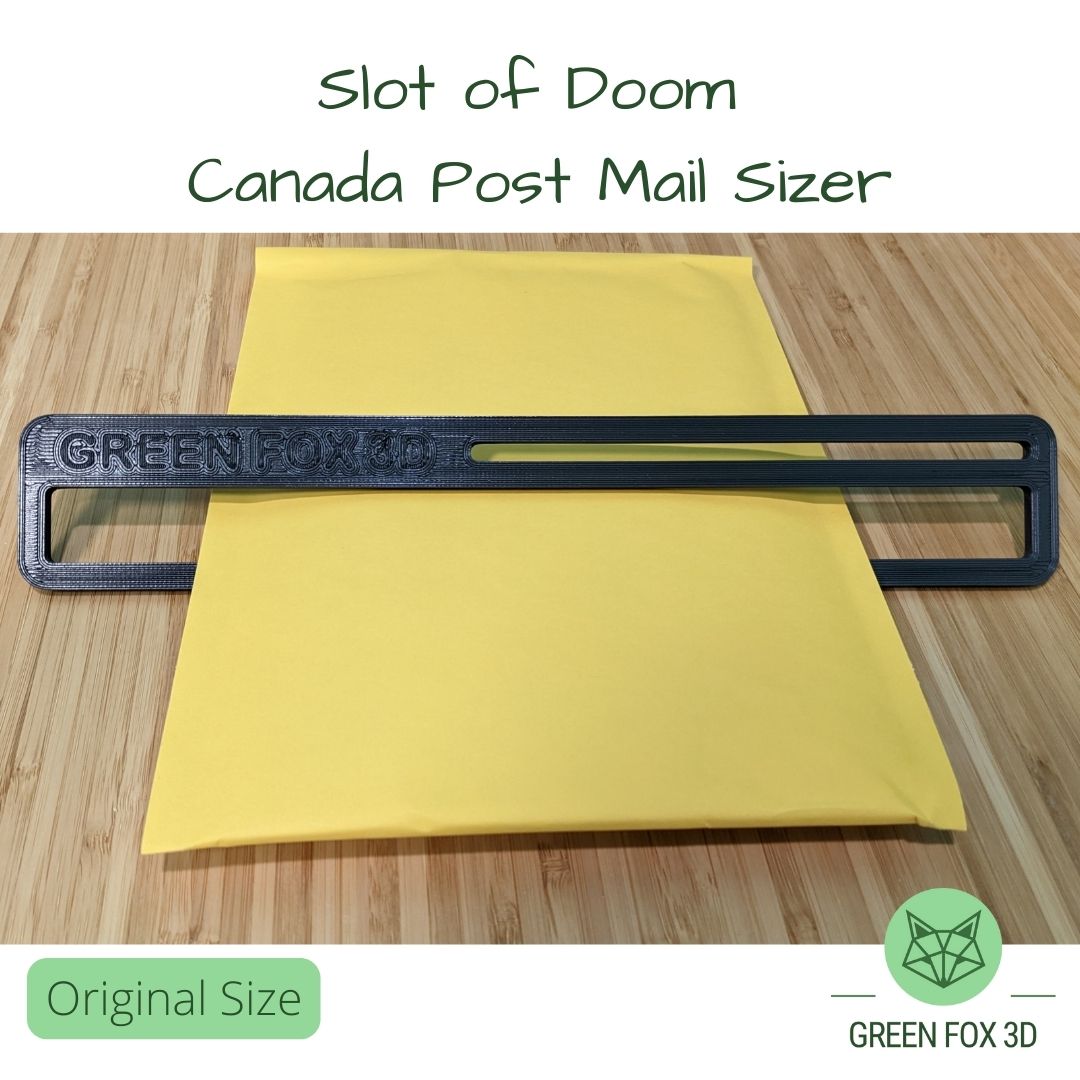 Canada Post Slot of Doom Mail Sizer {oversized lettermail sizer}