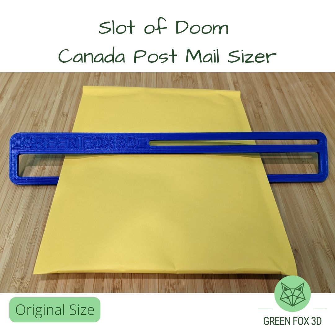 Canada Post Slot of Doom Mail Sizer {oversized lettermail sizer}