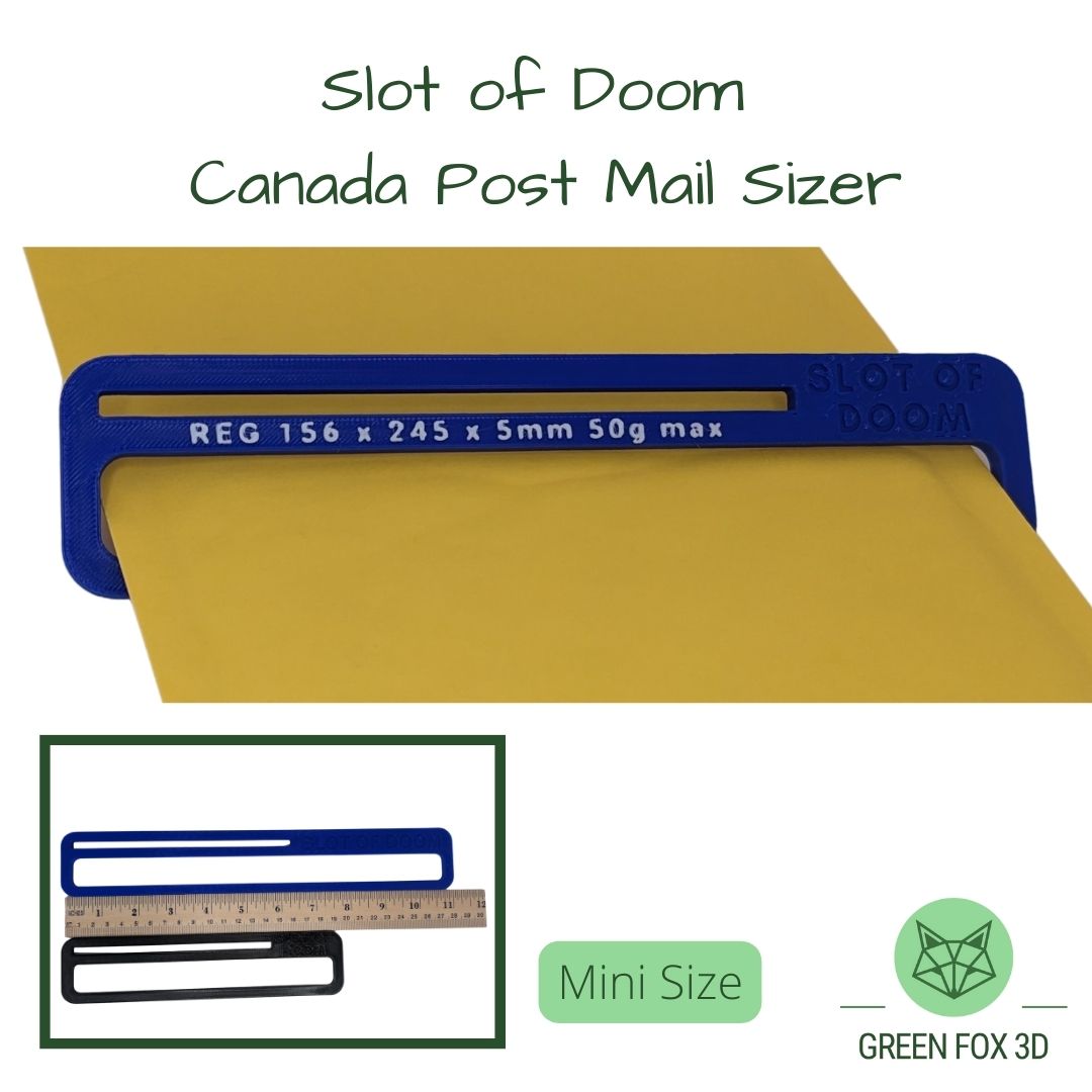 Canada Post Slot of Doom Mail Sizer {oversized lettermail sizer}