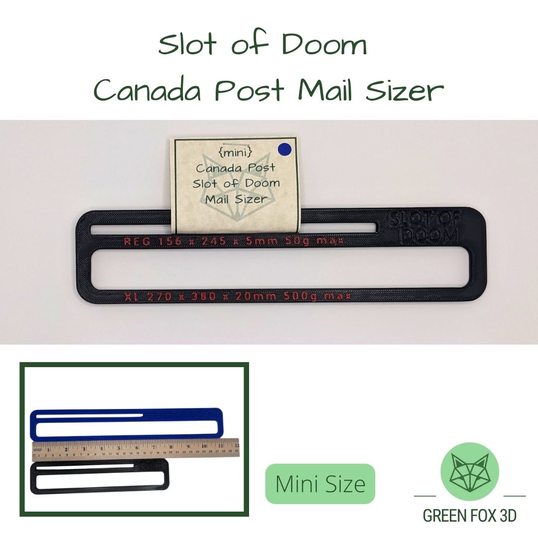 Canada Post Slot of Doom Mail Sizer {oversized lettermail sizer}