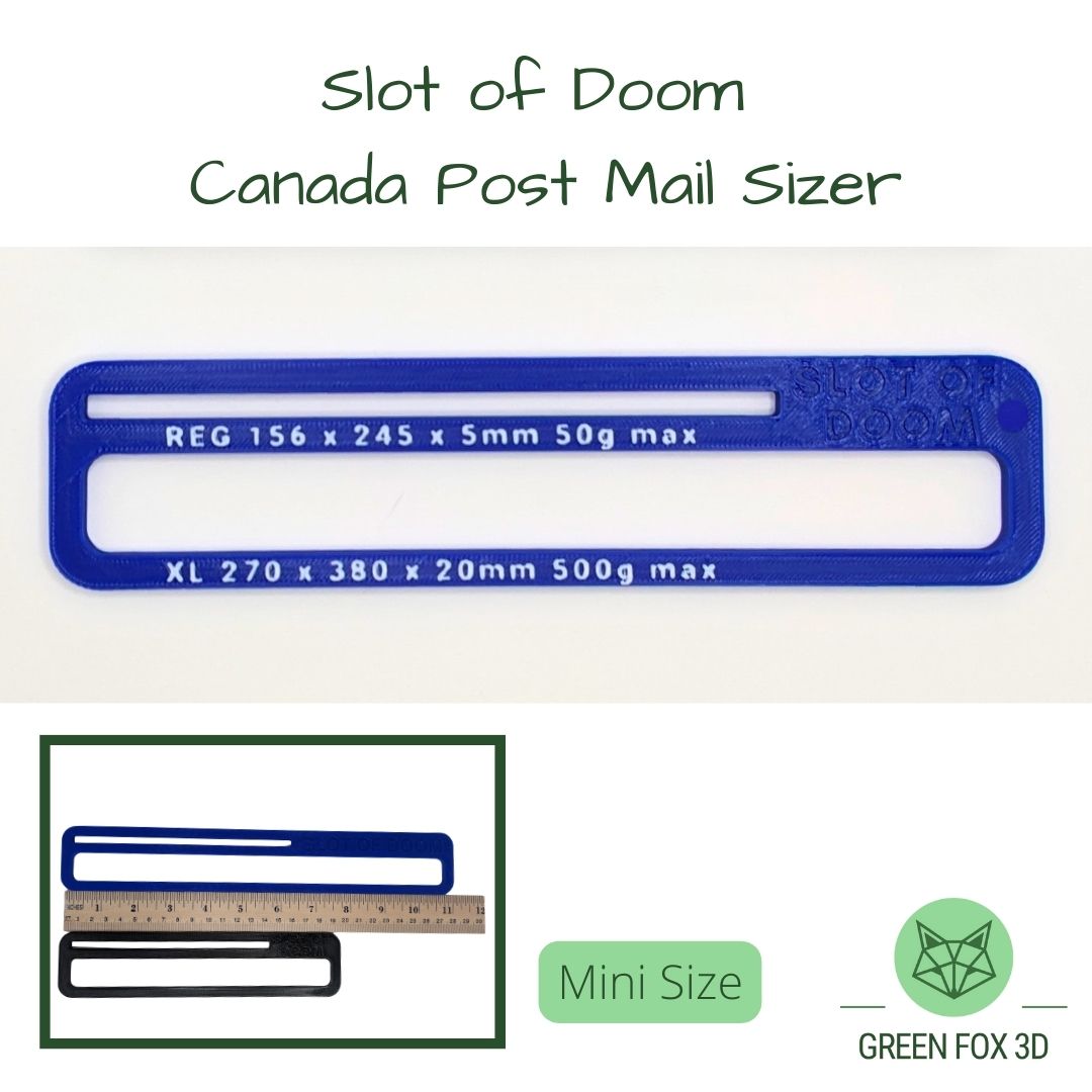 Canada Post Slot of Doom Mail Sizer {oversized lettermail sizer}