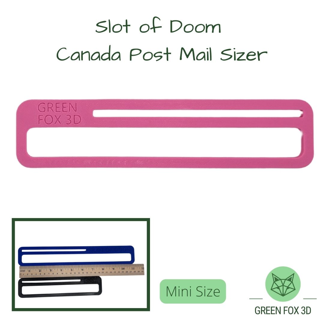 Canada Post Slot of Doom Mail Sizer {oversized lettermail sizer}