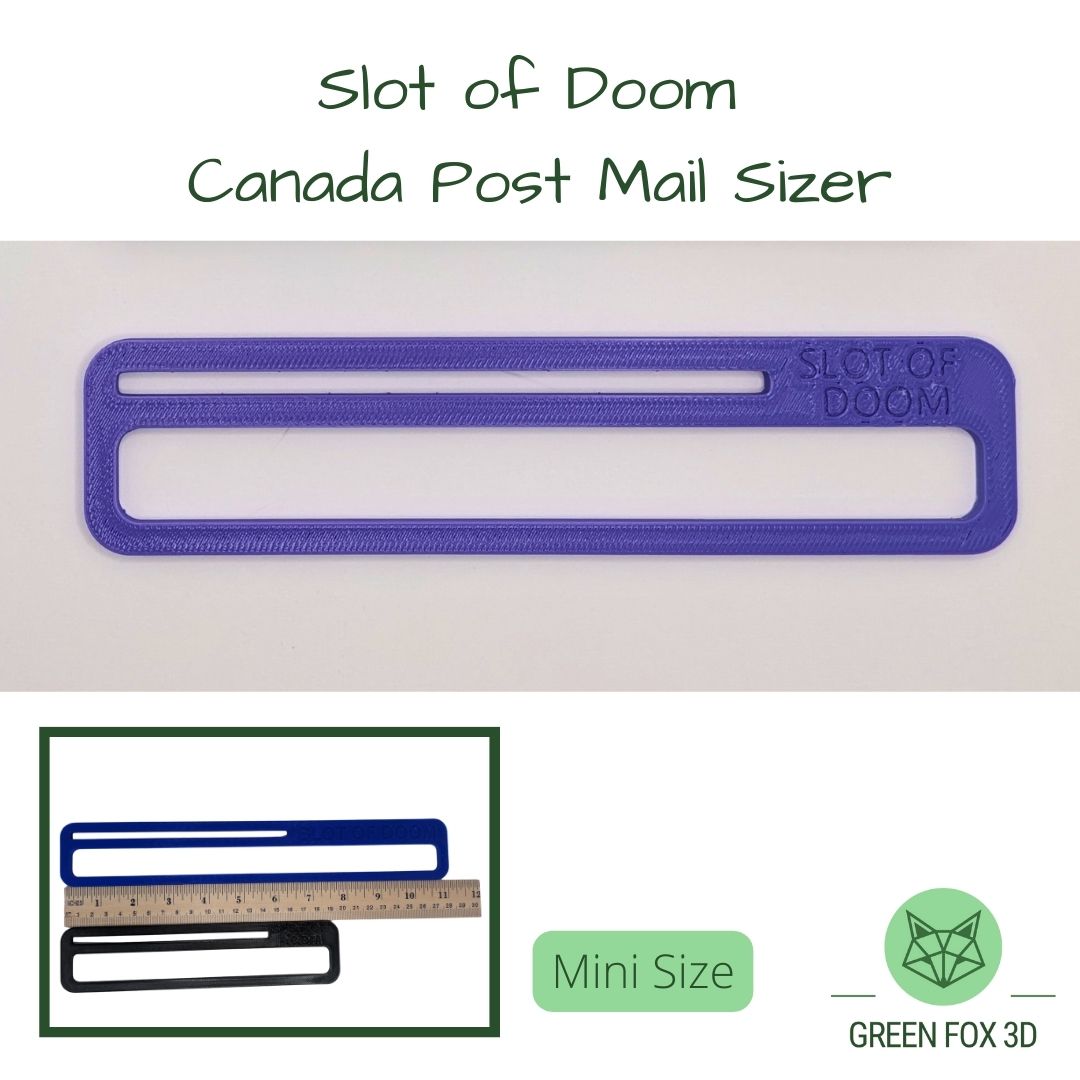 Canada Post Slot of Doom Mail Sizer {oversized lettermail sizer}