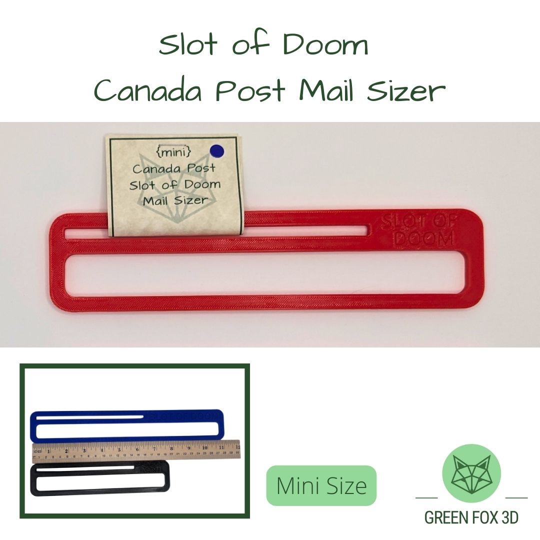 Canada Post Slot of Doom Mail Sizer {oversized lettermail sizer}