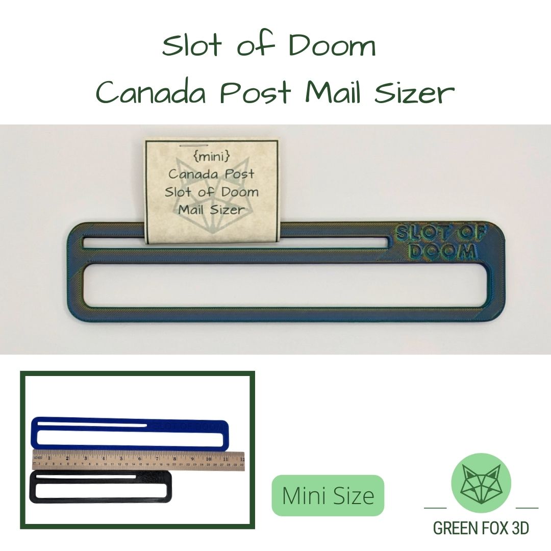 Canada Post Slot of Doom Mail Sizer {oversized lettermail sizer}