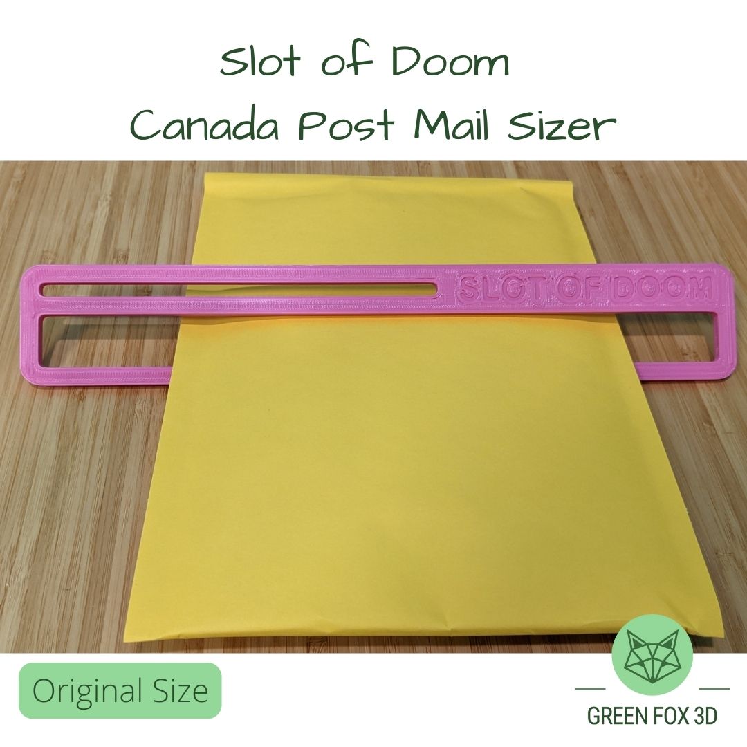 Canada Post Slot of Doom Mail Sizer {oversized lettermail sizer}