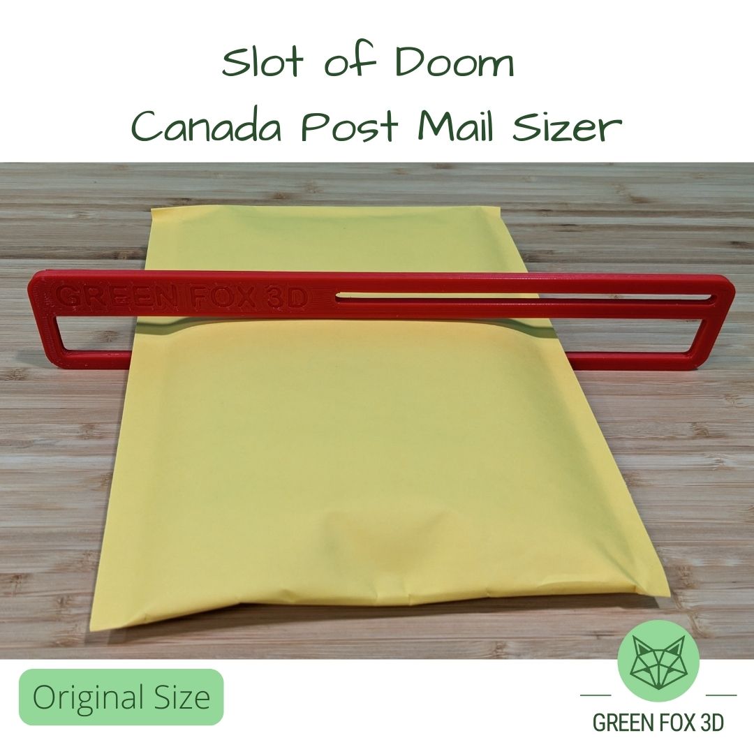 Canada Post Slot of Doom Mail Sizer {oversized lettermail sizer}
