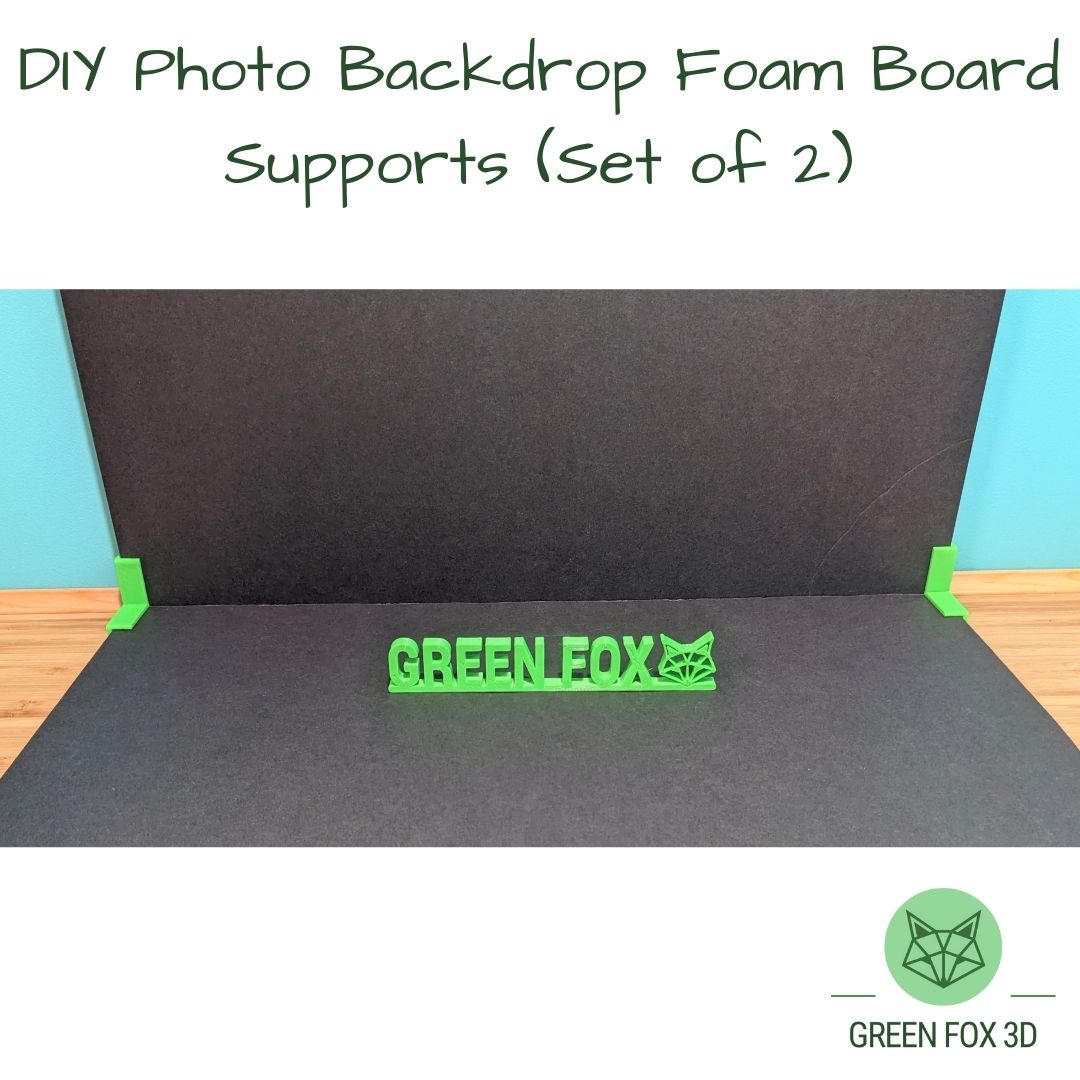 DIY Photo Backdrop Foam Board Supports - set of 2 - professional at home photography