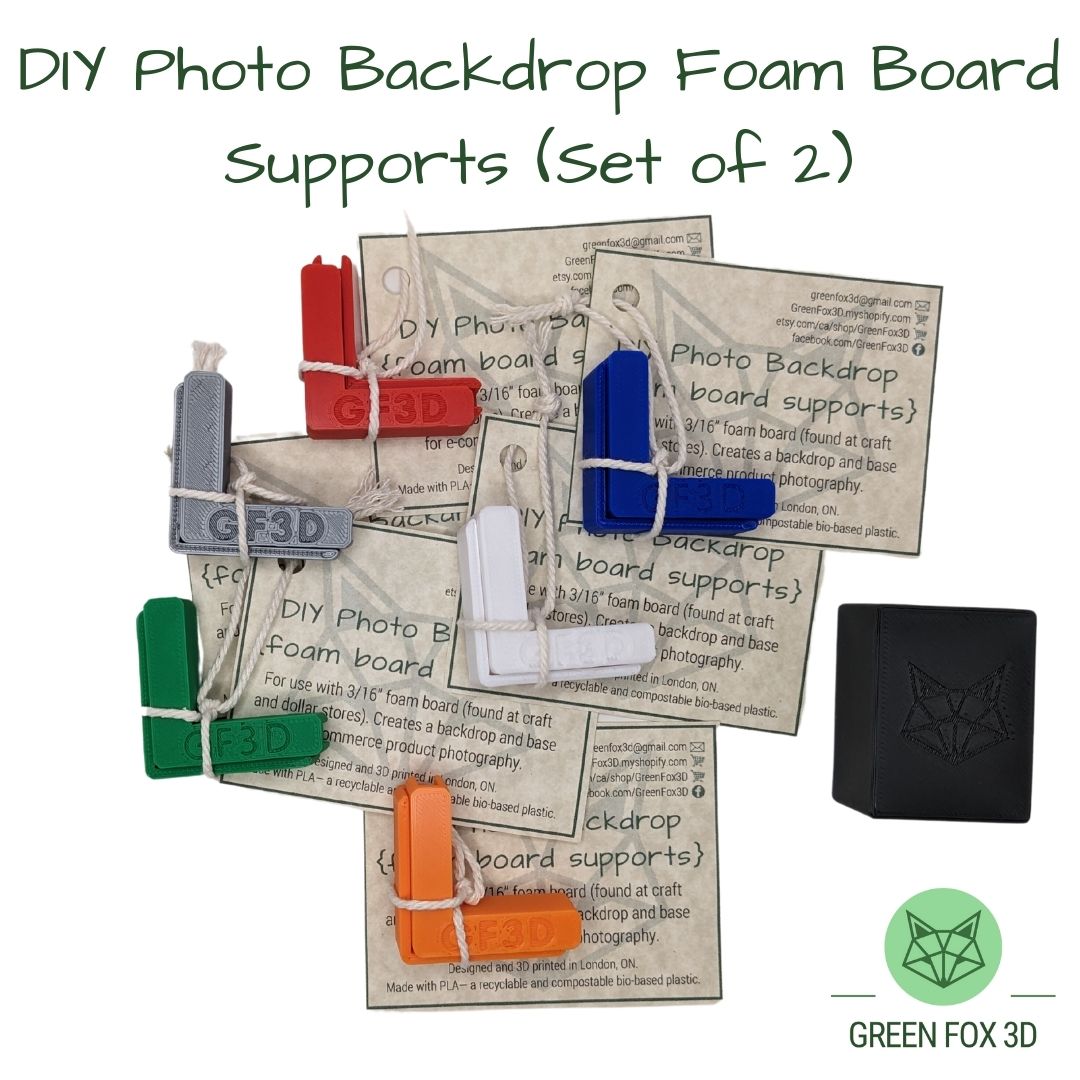 DIY Photo Backdrop Foam Board Supports - set of 2 - professional at home photography