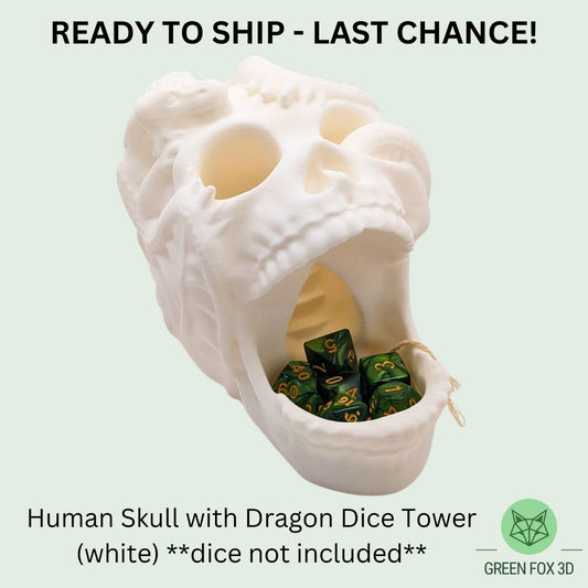 RTS - Human Skull with Dragon Dice Roller