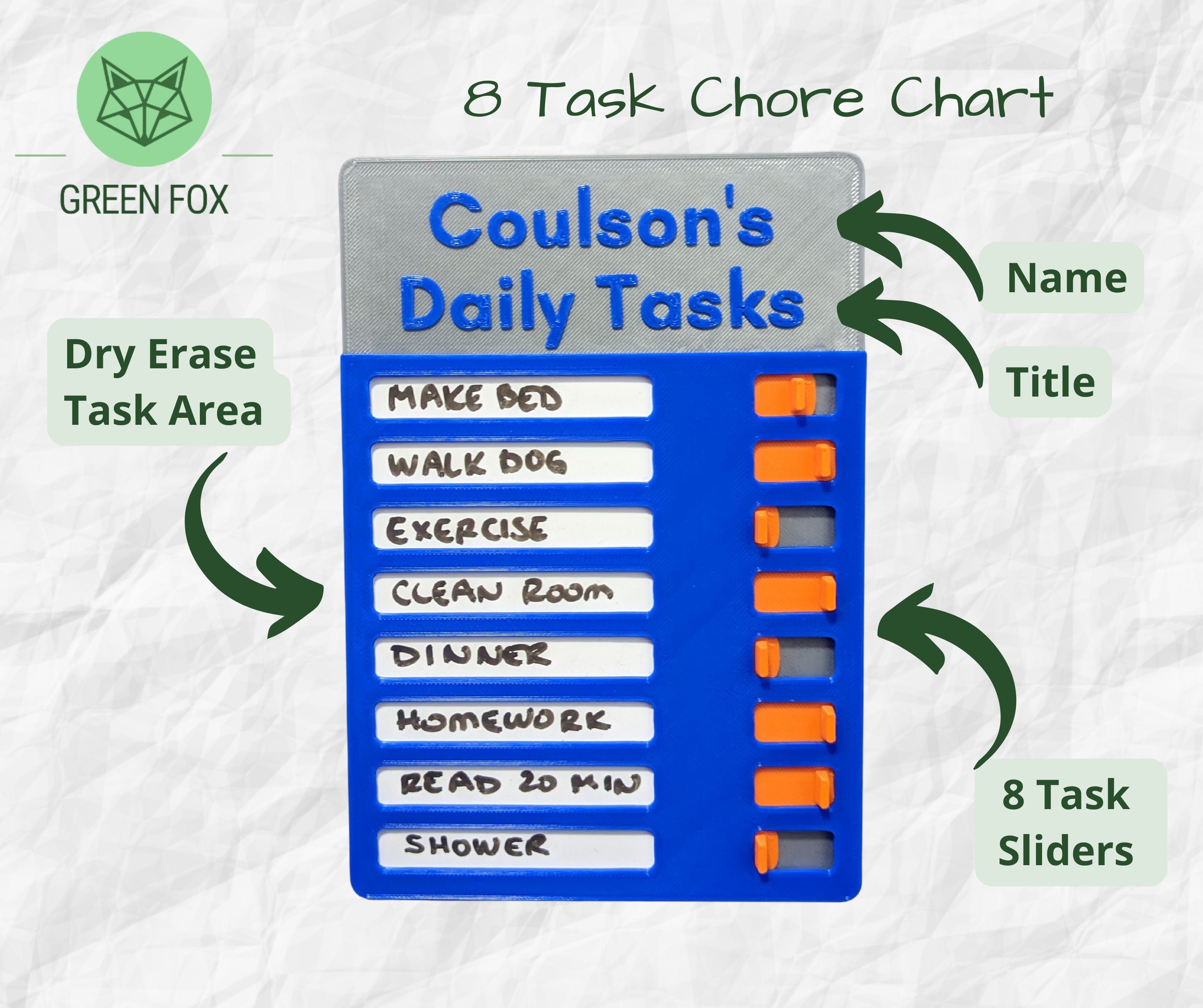 Personalized To Do List Chore Chart Dry Erase Task List Bedtime Personalized To Do List Chore Chart Dry Erase Task List Bedtime