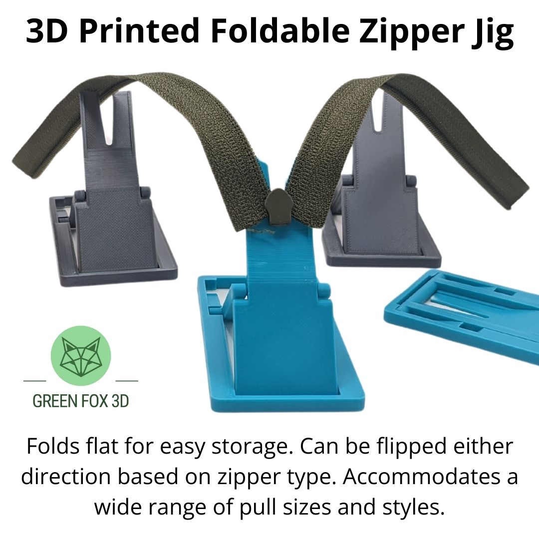 Foldable Zipper Jig {AFA matte black collection}