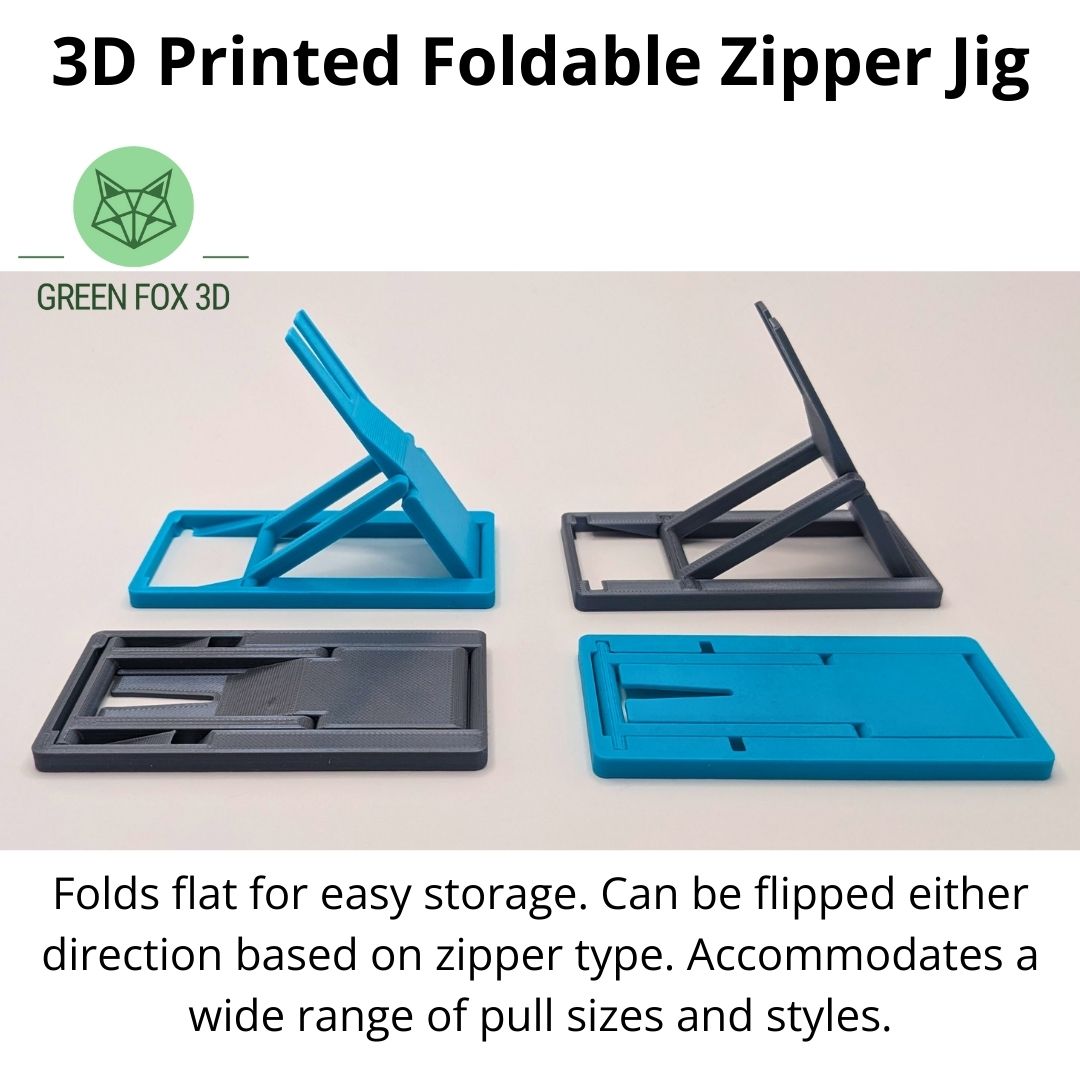 Foldable Zipper Jig {AFA matte black collection}