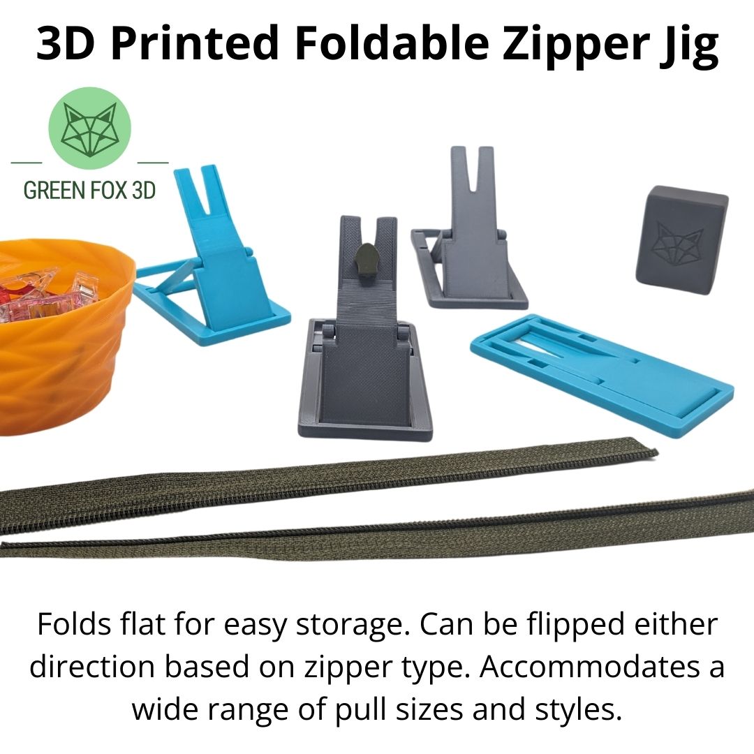 Foldable Zipper Jig {AFA matte black collection}