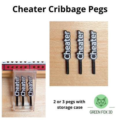 Winner Loser Cheater Cribbage Pegs
