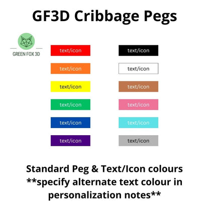 Personalized Cribbage Pegs