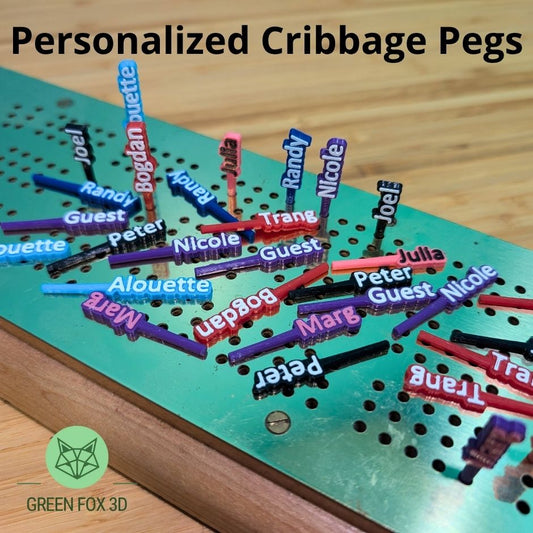 Personalized Cribbage Pegs
