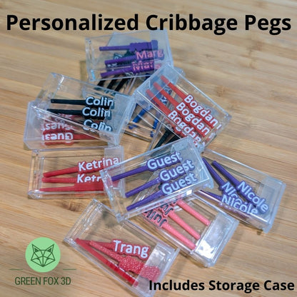 Personalized Cribbage Pegs