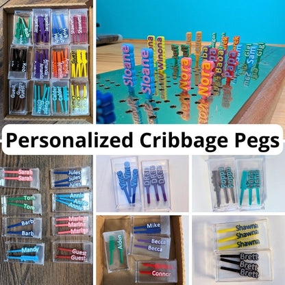 Personalized Cribbage Pegs