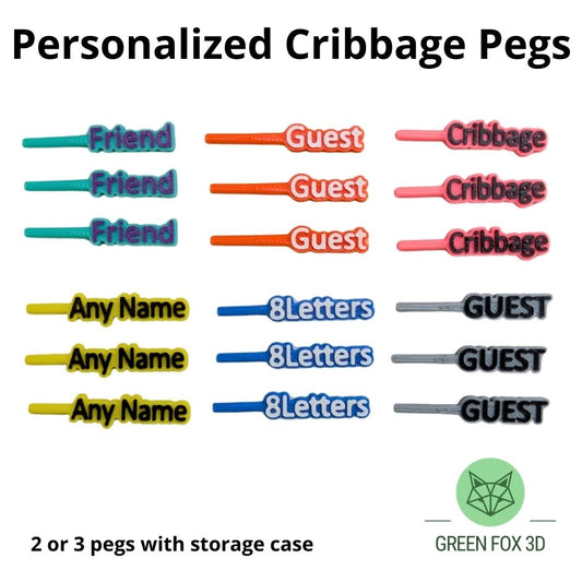 Personalized Cribbage Pegs