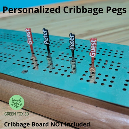 Personalized Cribbage Pegs
