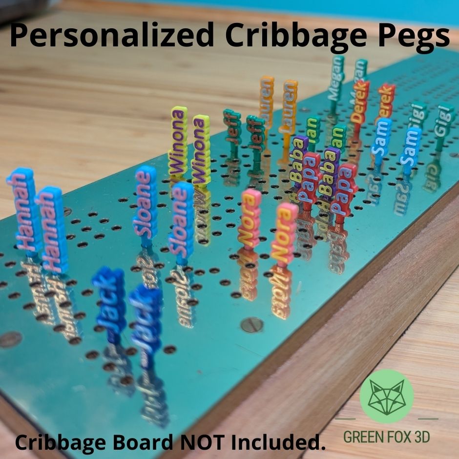 Personalized Cribbage Pegs