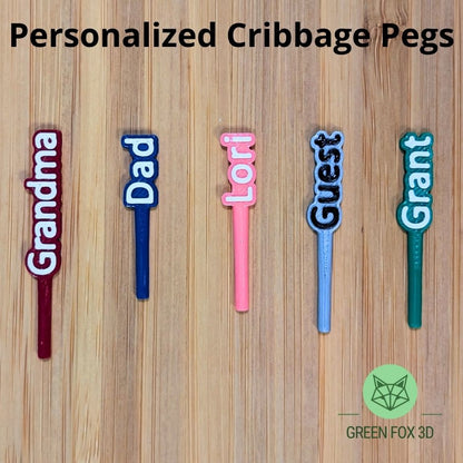 Personalized Cribbage Pegs