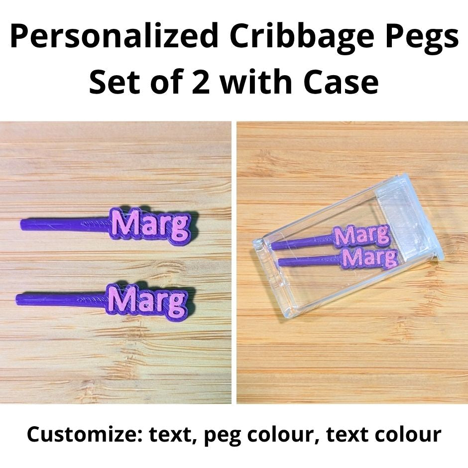 Personalized Cribbage Pegs