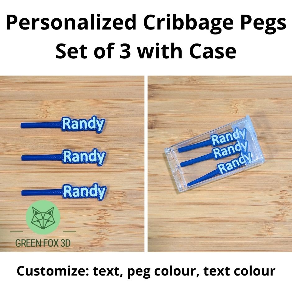 Personalized Cribbage Pegs