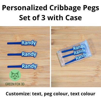 Personalized Cribbage Pegs