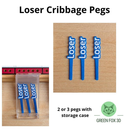 Winner Loser Cheater Cribbage Pegs