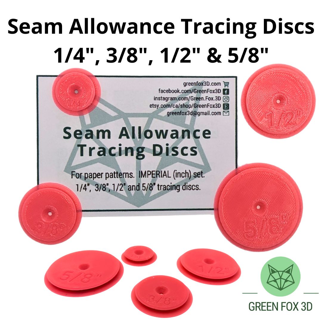 Seam Allowance Pattern Tracing Discs