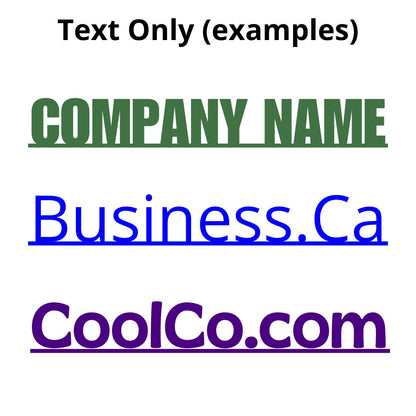 Business Name Sign