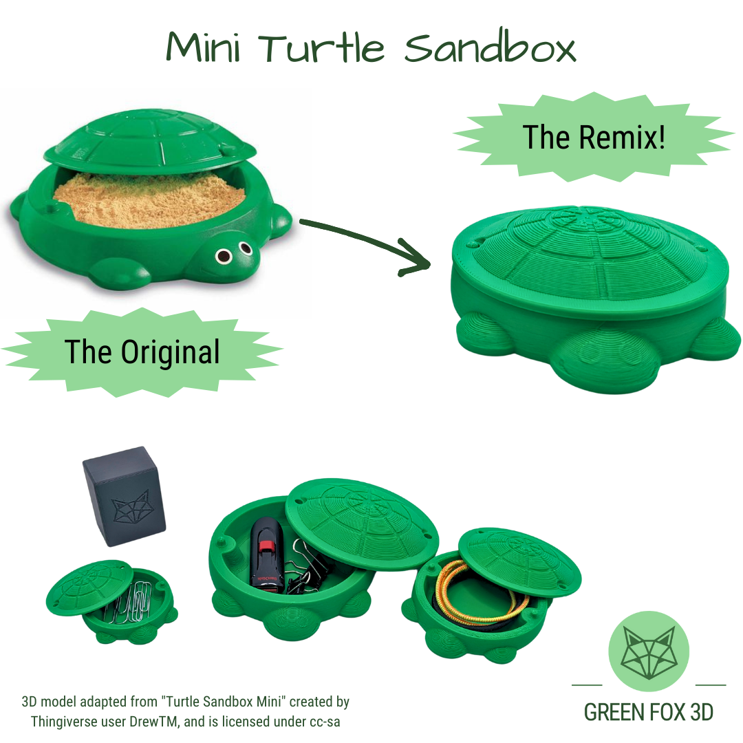 Mini Turtle Sandbox Storage