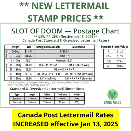 Canada Post Slot of Doom Mail Sizer {oversized lettermail sizer}