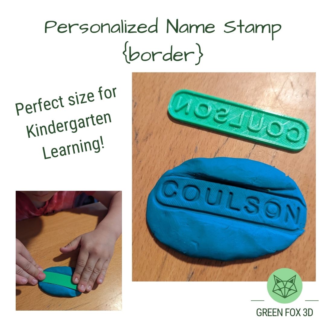 Personalized Playdoh Name Stamp {multiple styles}