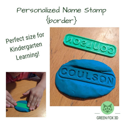 Personalized Playdoh Name Stamp {multiple styles}