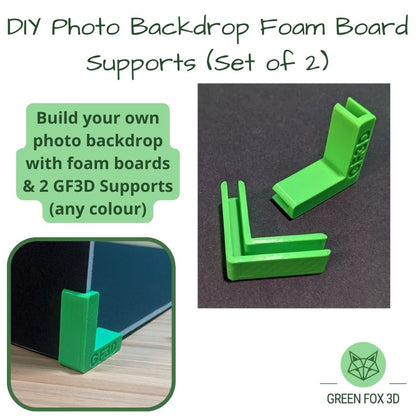 DIY Photo Backdrop Foam Board Supports - set of 2 - professional at home photography