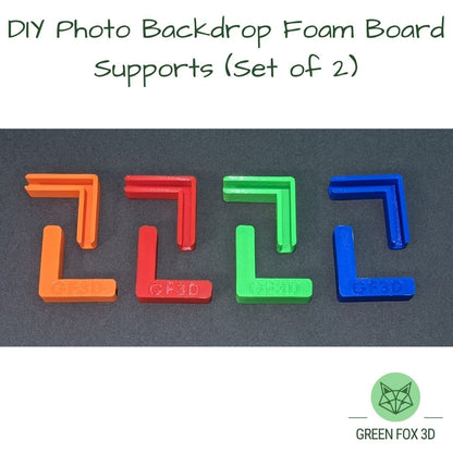 DIY Photo Backdrop Foam Board Supports - set of 2 - professional at home photography