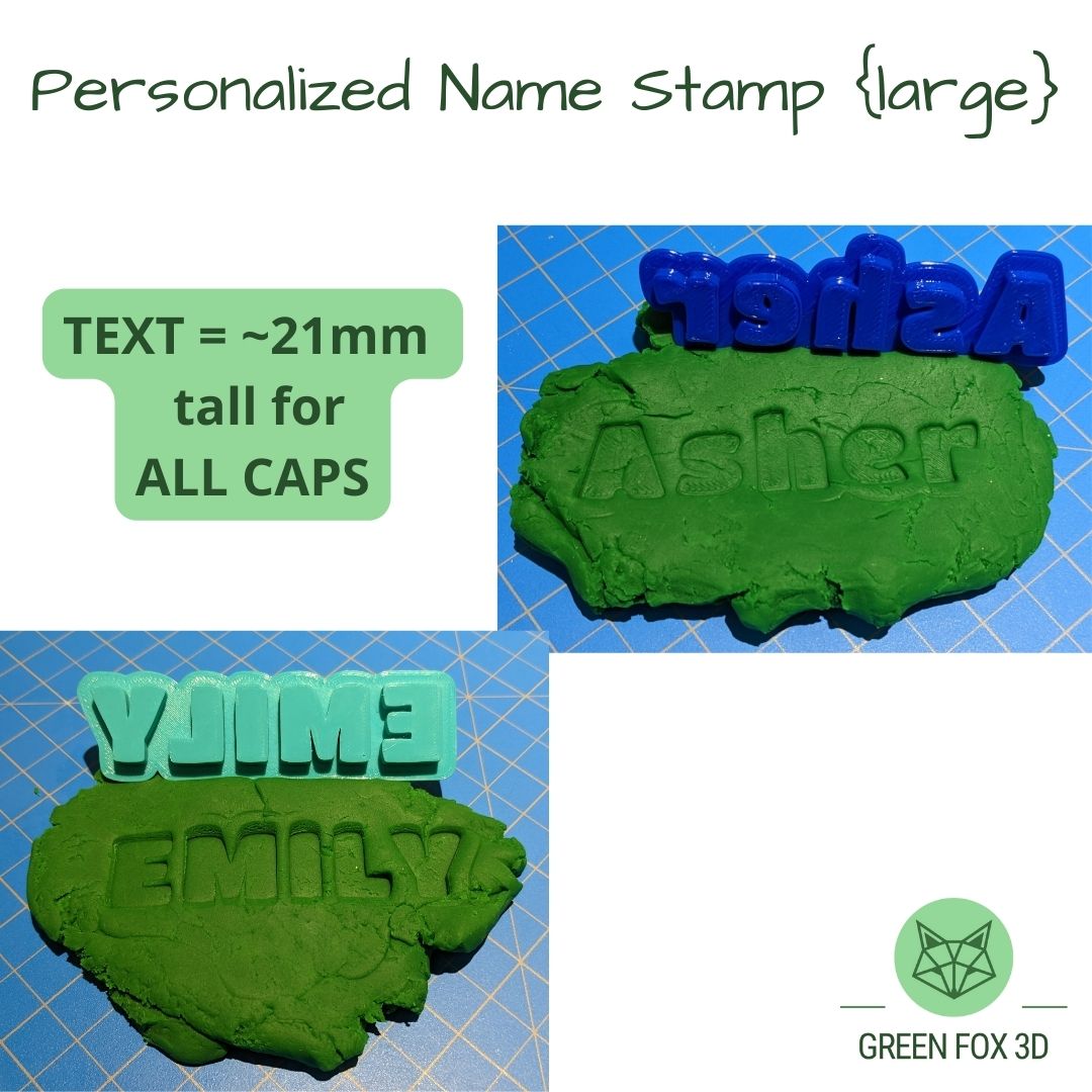 Personalized Playdoh Name Stamp {multiple styles}