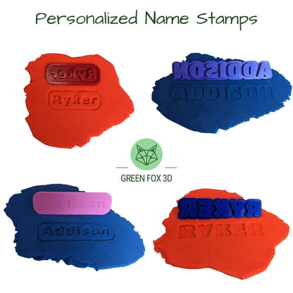 Personalized Playdoh Name Stamp {multiple styles}