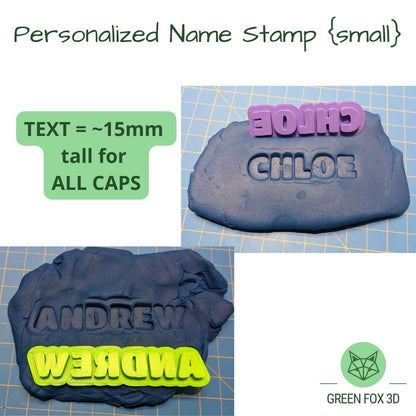 Personalized Playdoh Name Stamp {multiple styles}