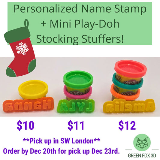 Personalized Playdoh Name Stamp {multiple styles}