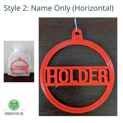 Personalized Holiday Ornament